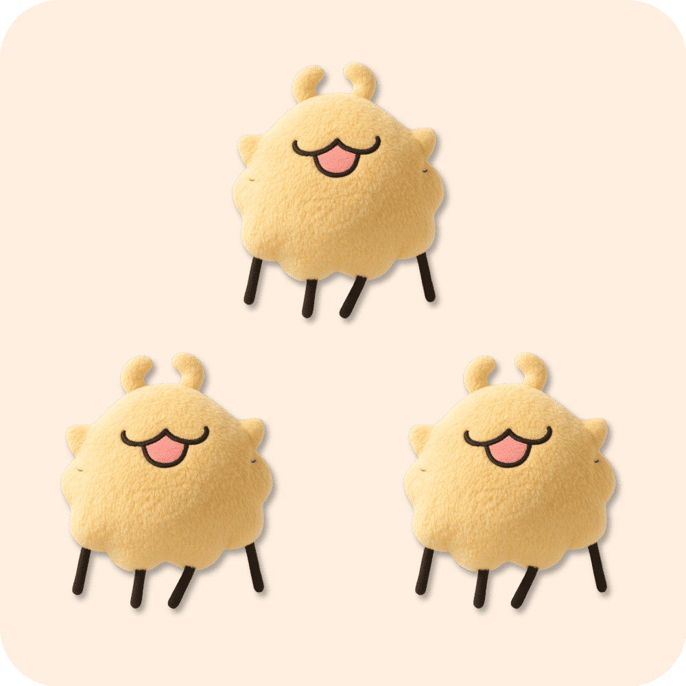 Flea Plush 3PCS Flea Plush 3PCS
